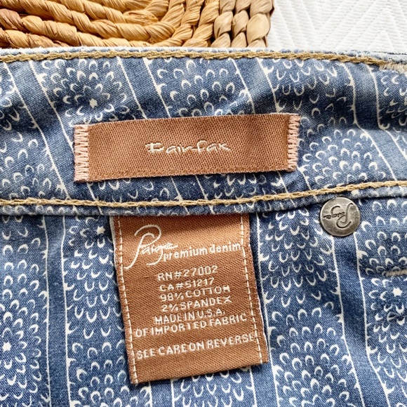 Paige Fairfax Blue Denim Mini Skirt sz 28 - Picture 3 of 4